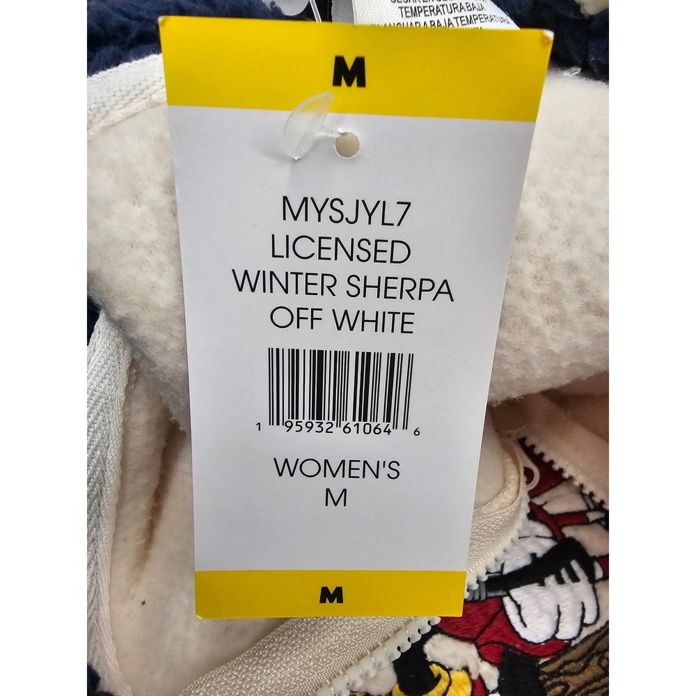 Disney Womens Winter‎ Sherpa Pullover Cream Polyester Casual Size Medium - Picture 3 of 7